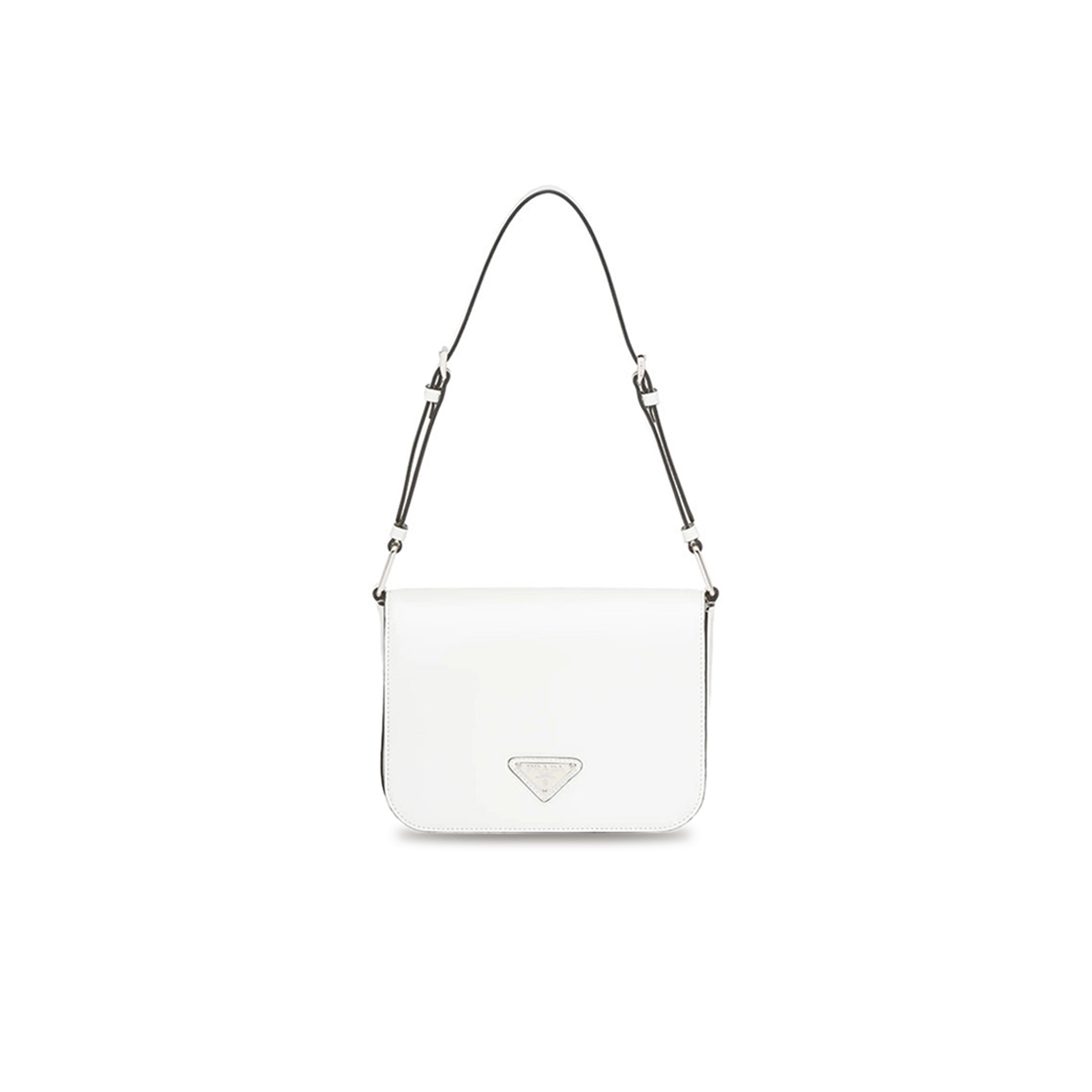 PRADA BRUSHED LEATHER SHOULDER BAG 1BD308 (21*15*6cm) 